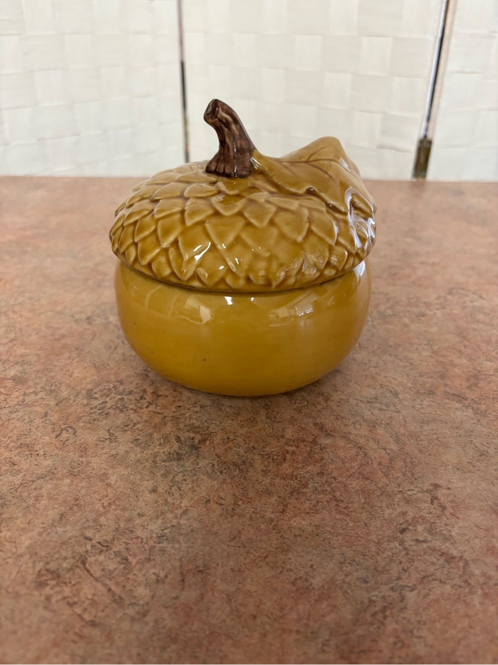 B. Eigen Williams Sonoma Yellow Acorn Shaped Soup Bowl